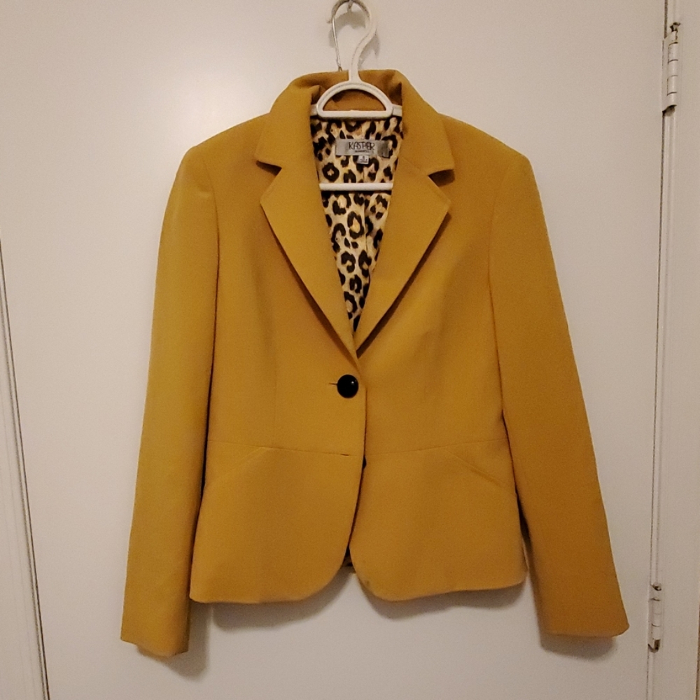 Kasper Women's Mustard Yellow Blazer size 6